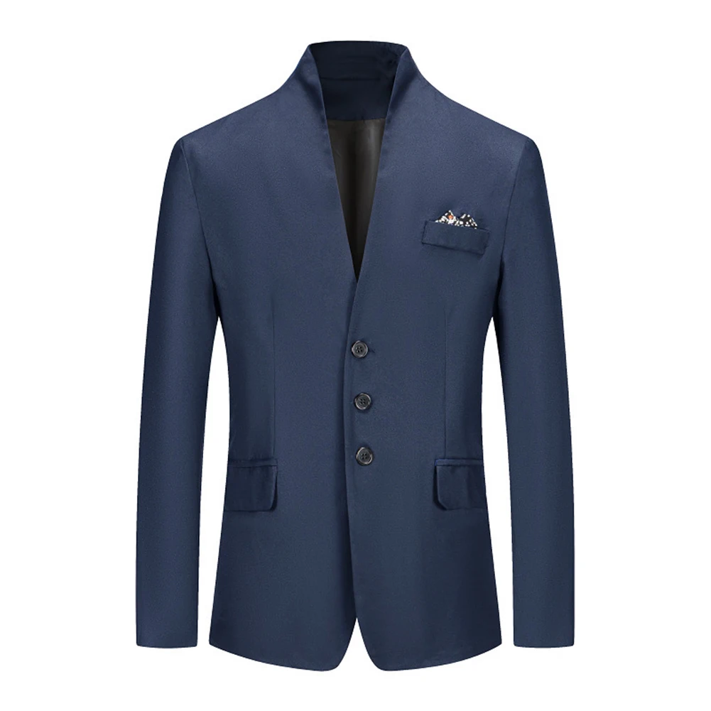 Fashion Men's Formal Business Suit Blazer Stand Collar Single Breasted Slim Fit Stand Collar Casual Work Blazers Coat Clothing
Fashion Men's Formal Business Suit Blazer Stand Collar Single Breasted Slim Fit Stand Collar Casual Work Blazers Coat Clothing