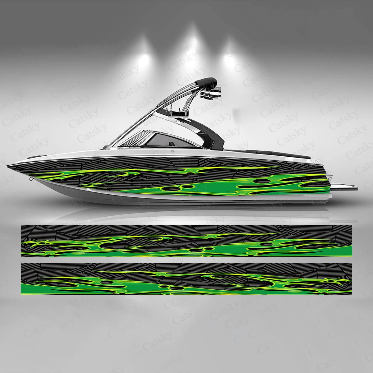 Green Flame Colorful Boat Sticker Fashion Custom Fish Boat-Sticker Vinyl Waterproof Boat Wrap Graphic Boat Wrap Decal
Green Flame Colorful Boat Sticker Fashion Custom Fish Boat-Sticker Vinyl Waterproof Boat Wrap Graphic Boat Wrap Decal
