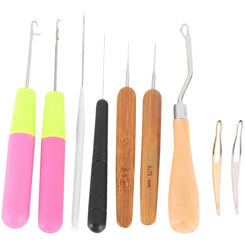 Набор изогнутых крючков с защелкой, 9 шт., крючок с защелкой, инструмент для дредов, крючок, игла для фиксации волос, инструмент для кос, ковровых покрытий
Набор изогнутых крючков с защелкой, 9 шт., крючок с защелкой, инструмент для дредов, крючок, игла для фиксации волос, инструмент для кос, ковровых покрытий