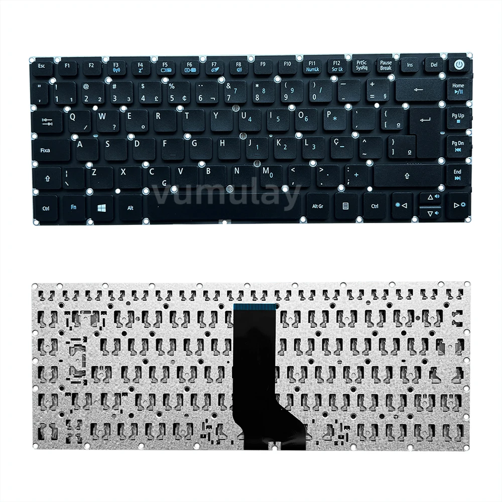 BR Brazilian Keyboard for ACER Aspire E5-422 E5-432 E5-452 E5-473 E5-474 E5-475 E5-491 ES1-420 ES1-421 ES1-332 ES1-432 ES1-433
BR Brazilian Keyboard for ACER Aspire E5-422 E5-432 E5-452 E5-473 E5-474 E5-475 E5-491 ES1-420 ES1-421 ES1-332 ES1-432 ES1-433