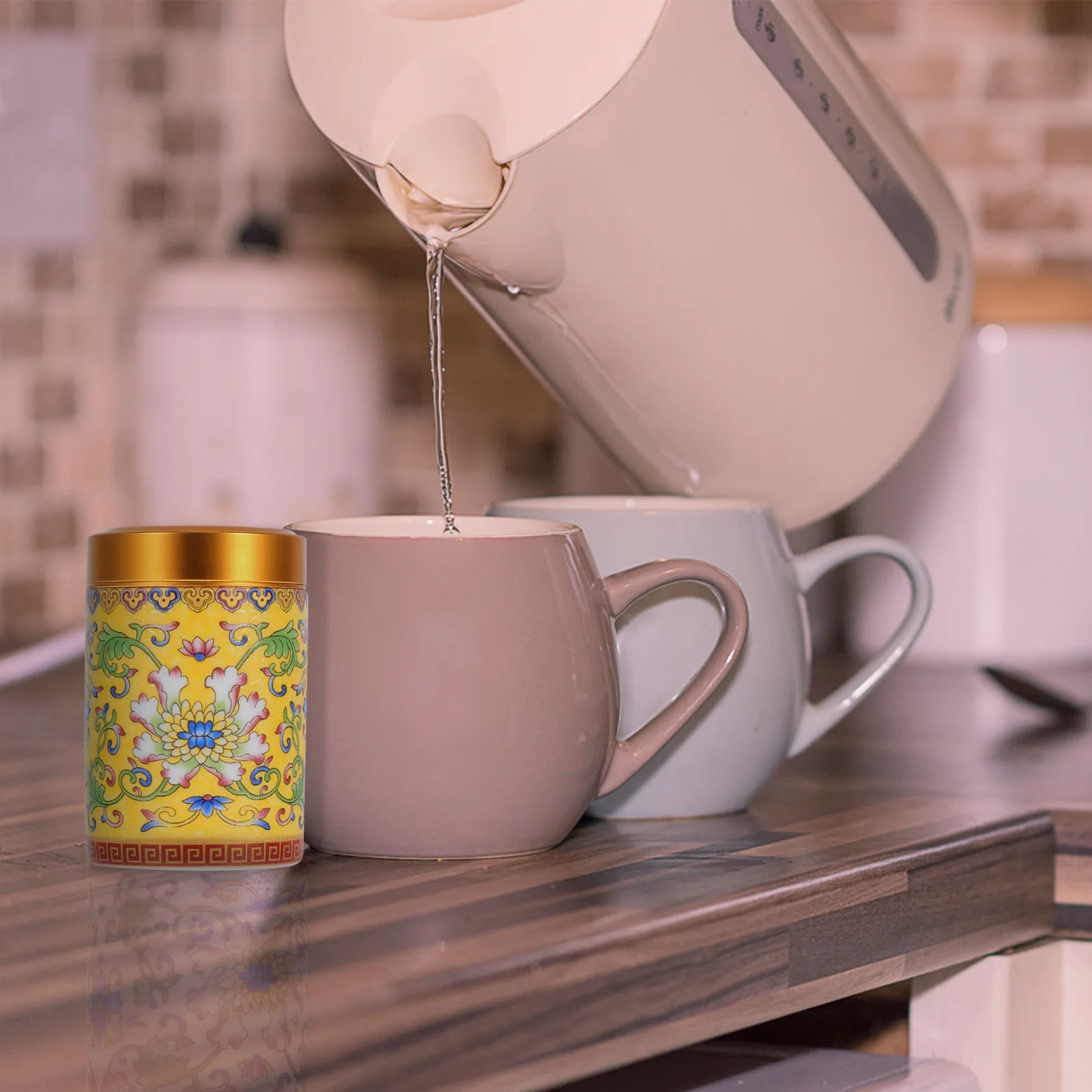Ceramic Storage Jar Flower Loose Leaf Tea Storage Tea Storage Jars Kitchen Storage Canisters Container with Airtight Lid for
Ceramic Storage Jar Flower Loose Leaf Tea Storage Tea Storage Jars Kitchen Storage Canisters Container with Airtight Lid for