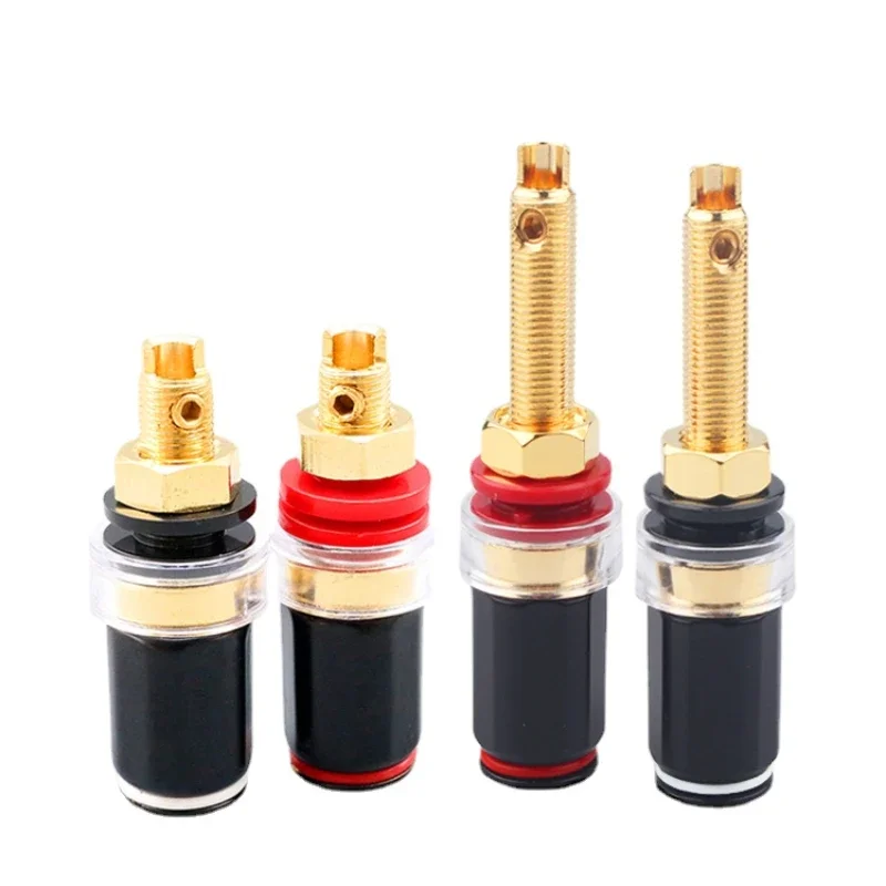 4Pcs Long & Short Speaker Terminal Connector Binding Post Spade Banana Plug Socket No welding Audio Adapter
4Pcs Long & Short Speaker Terminal Connector Binding Post Spade Banana Plug Socket No welding Audio Adapter