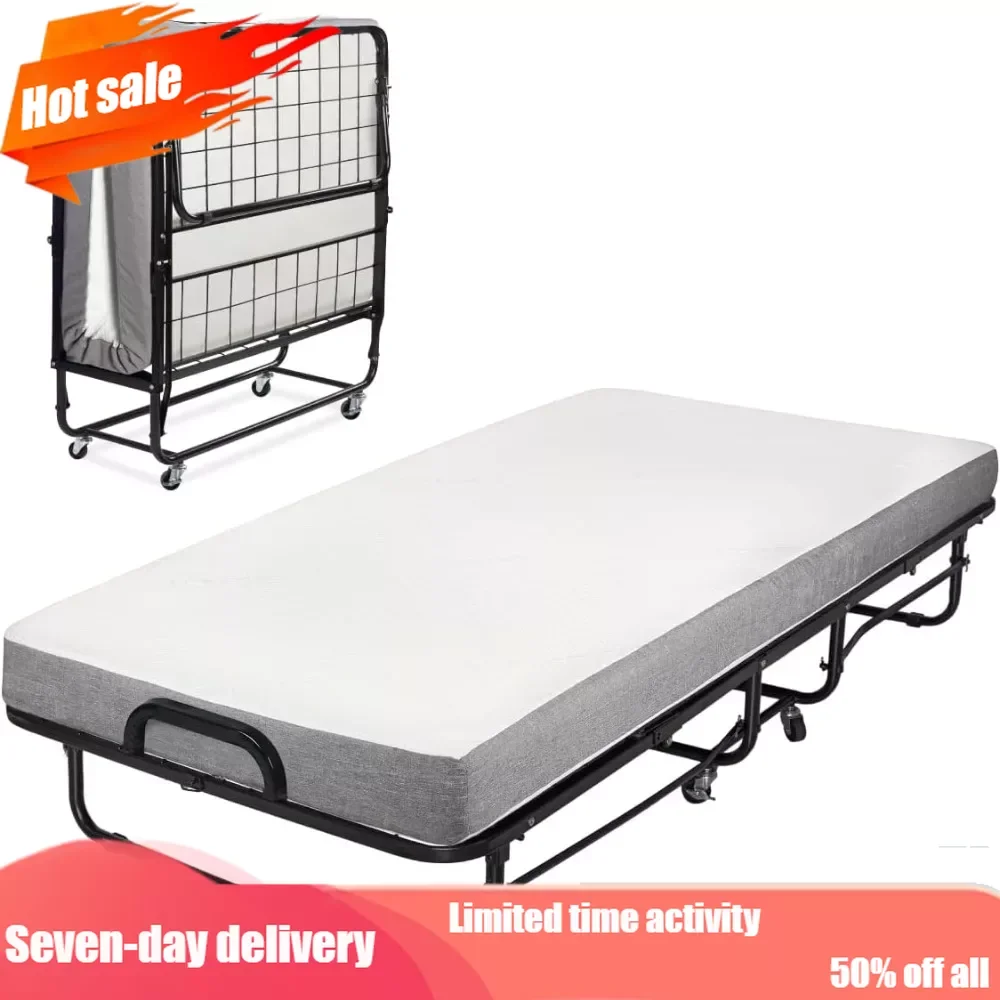 Diplomat Folding Bed - with Luxurious Memory Foam Mattress and A Super Strong Sturdy Frame – 75” X 31
Diplomat Folding Bed - with Luxurious Memory Foam Mattress and A Super Strong Sturdy Frame – 75” X 31