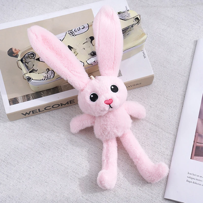 Funny Bunny Keychain Adjustable Long Leg Ears Rabbit Plush Stuffed Toy Cute Animal Soft Doll Pull Moveable Pendant Girl Kid Gift
Funny Bunny Keychain Adjustable Long Leg Ears Rabbit Plush Stuffed Toy Cute Animal Soft Doll Pull Moveable Pendant Girl Kid Gift