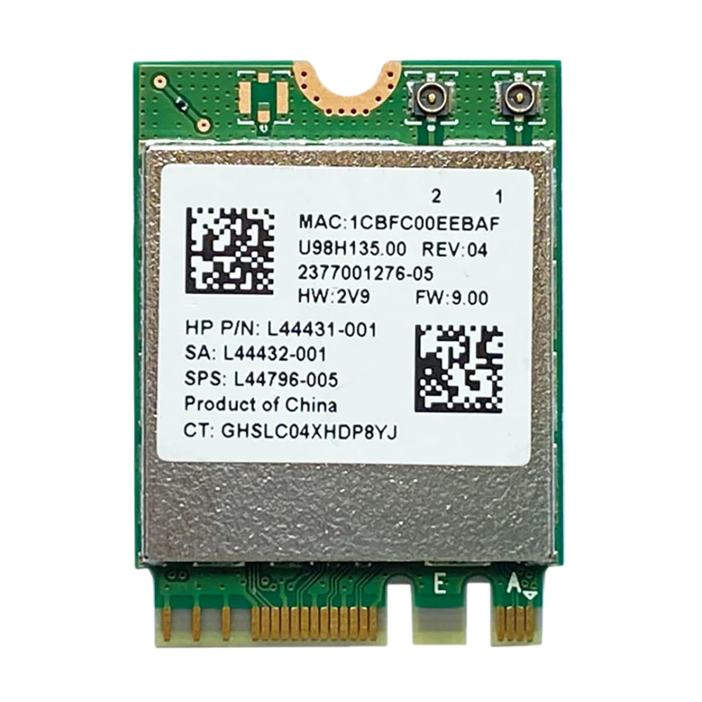 RTL8822CE Wireless Network Card 2.4G/5G Dual-Band Gigabit Wifi Bluetooth 5.0 M.2 NGFF Interface Wifi Wireless Module
RTL8822CE Wireless Network Card 2.4G/5G Dual-Band Gigabit Wifi Bluetooth 5.0 M.2 NGFF Interface Wifi Wireless Module