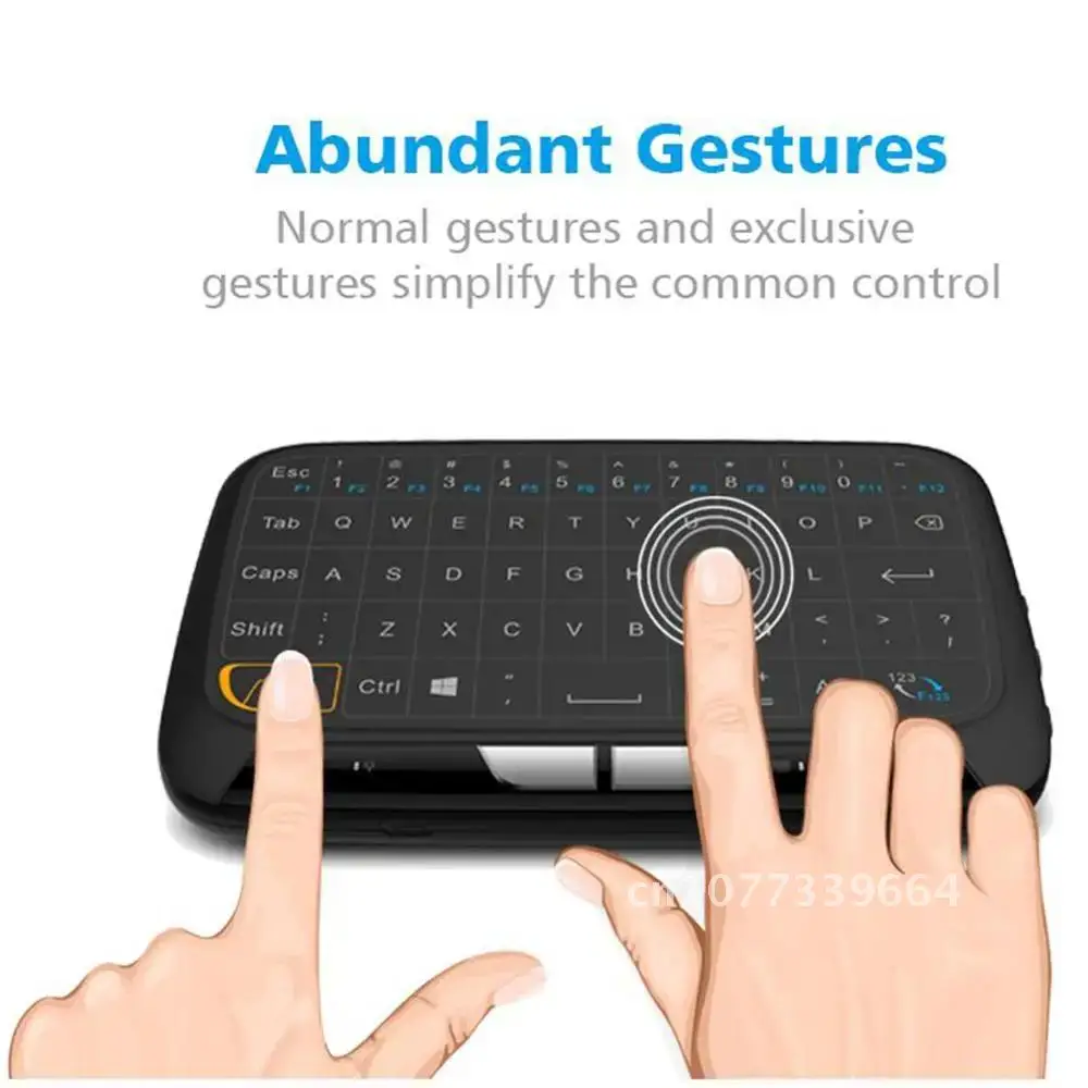 

Hot sale H18 2.4Ghz Mini Wireless Keyboard USB Full Screen Large Touchpad Air Mouse For Windows & Android System