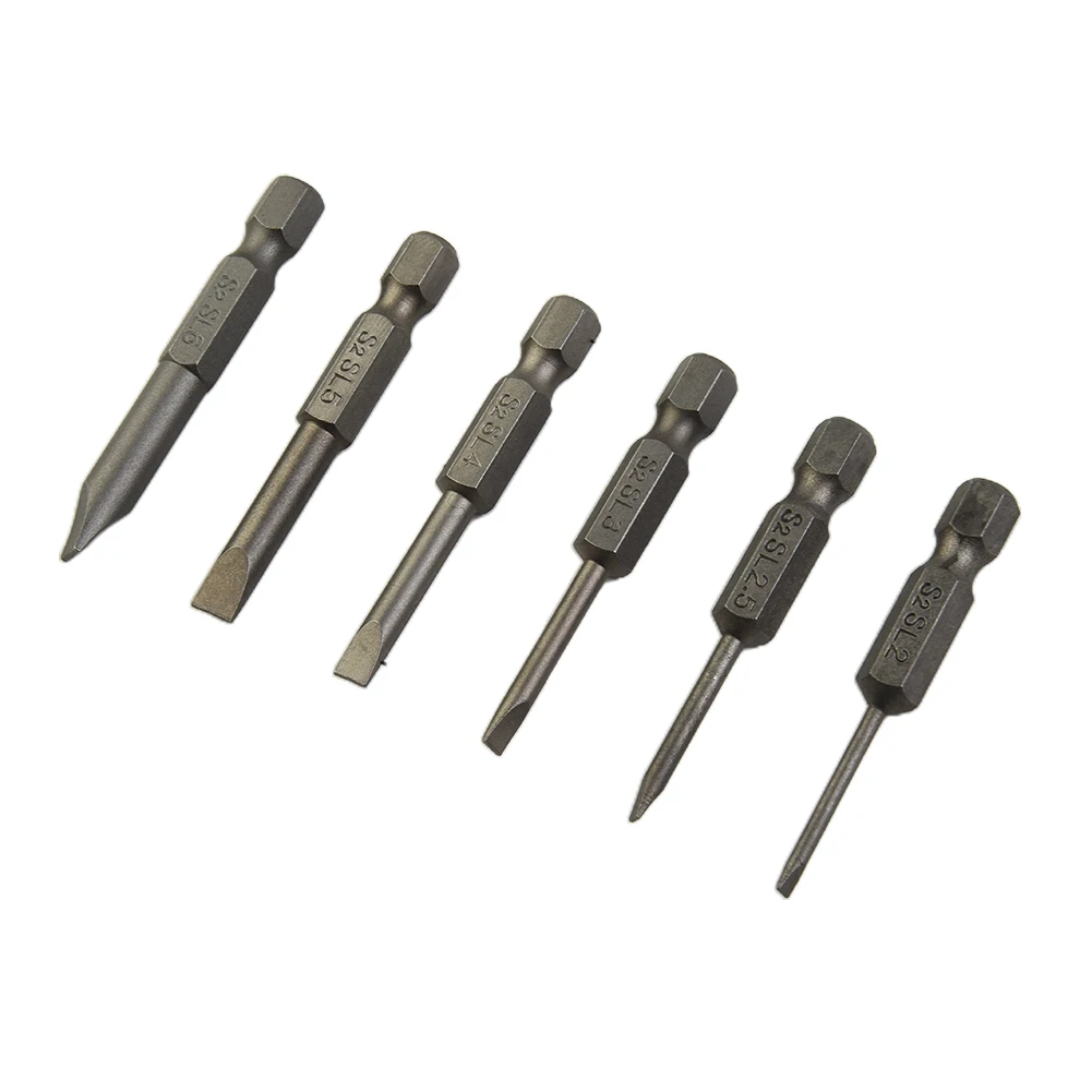 New Useful Durable High Quality Slotted Tip Screwdriver Bit Slotted Tip 2.0-6.0mm 50mm 6pcs/set Screwdrivers Bits
New Useful Durable High Quality Slotted Tip Screwdriver Bit Slotted Tip 2.0-6.0mm 50mm 6pcs/set Screwdrivers Bits