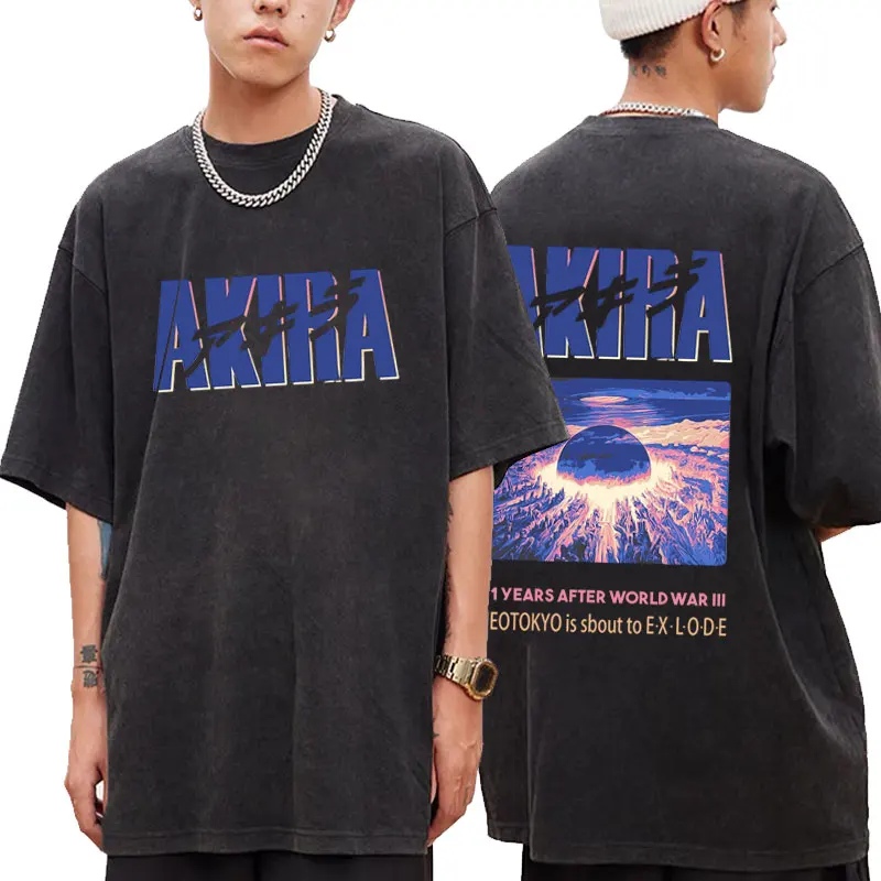 Anime Neo Tokyo Akira T-shirt Movie Science Fiction Shotaro Kaneda Graphic Short Sleeve Unisex Manga Wash Vintage Black T Shirts
Anime Neo Tokyo Akira T-shirt Movie Science Fiction Shotaro Kaneda Graphic Short Sleeve Unisex Manga Wash Vintage Black T Shirts