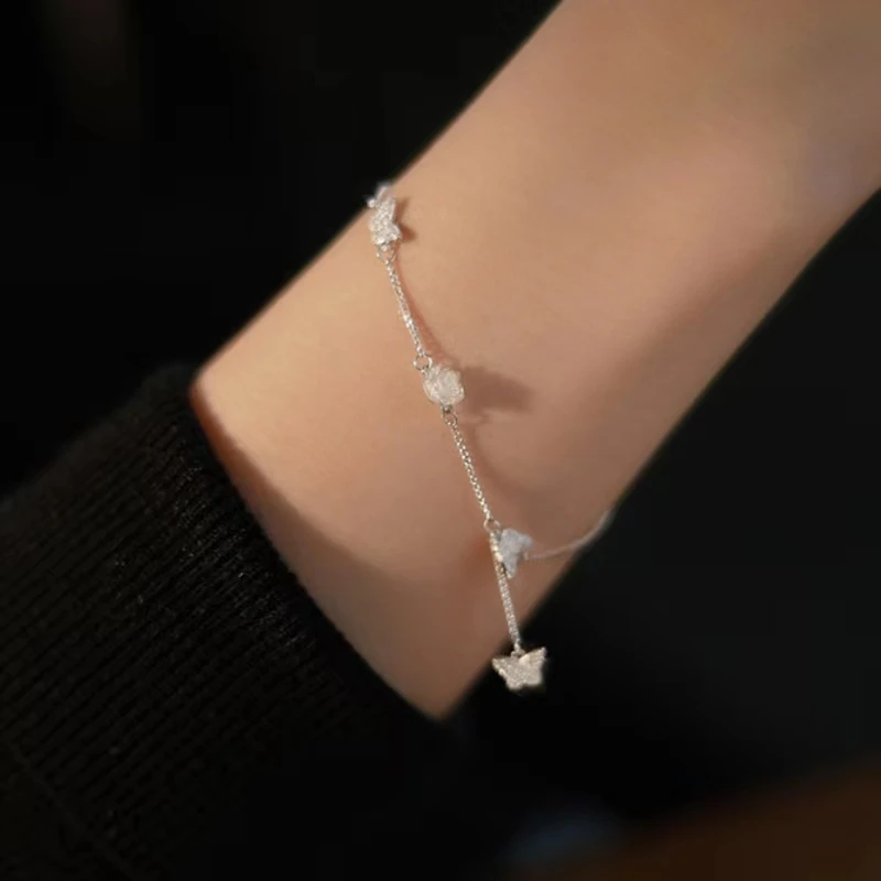 2024NEW 925 Silver Diamond-Studded Butterfly Bracelet Women's Fashion Temperament Flower Adjustable Bracele Ptarty New Fine Gift
2024NEW 925 Silver Diamond-Studded Butterfly Bracelet Women's Fashion Temperament Flower Adjustable Bracele Ptarty New Fine Gift