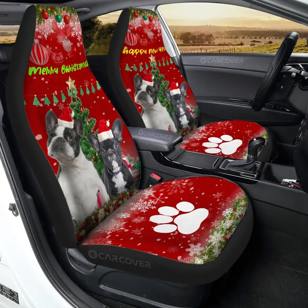 French Bulldogs Christmas Dog Car Seat Covers Custom Car Interior Accessories,Pack of 2 Universal Front Seat Protective Cover
French Bulldogs Christmas Dog Car Seat Covers Custom Car Interior Accessories,Pack of 2 Universal Front Seat Protective Cover
