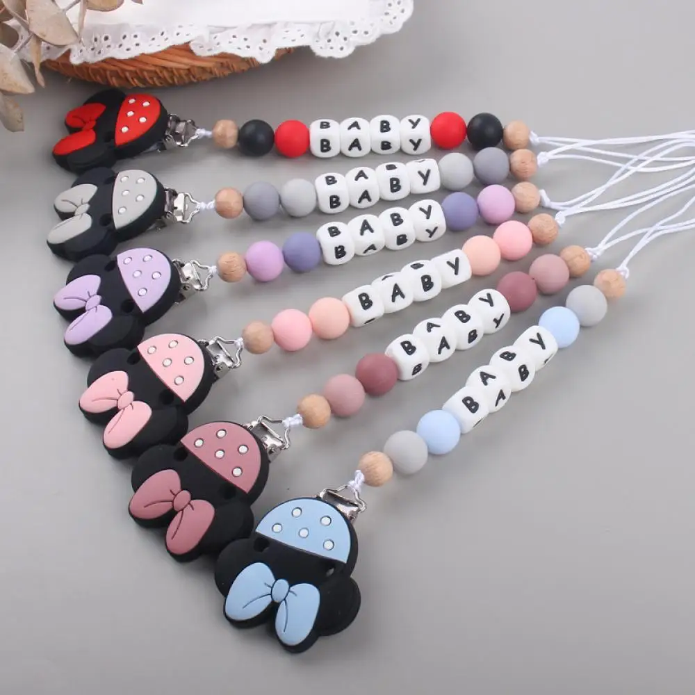 Custom Personalized Name Pacifier Chain English Letters Silicone Clips Mouse Teether Holder Soother Baby Teething Toy Chew Gift
Custom Personalized Name Pacifier Chain English Letters Silicone Clips Mouse Teether Holder Soother Baby Teething Toy Chew Gift