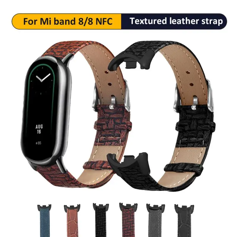 Strap For Xiaomi Mi Band 8/8 NFC Smart Watch Metal Buckle Leather Bracelet Breathable Comfortable Replacement Watchband
Strap For Xiaomi Mi Band 8/8 NFC Smart Watch Metal Buckle Leather Bracelet Breathable Comfortable Replacement Watchband