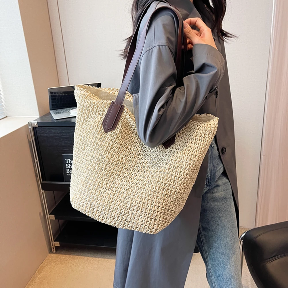 Bohemian Crochet Underarm Tote - Woven Summer Shopper 5 Saf6dee979b0d4ecf8005397527b13a32v