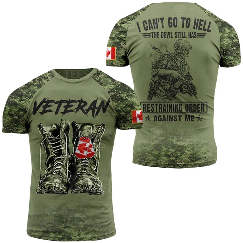Canada Camouflage T Shirts Men ARMY VETERAN Combat Tops 3D Military Camo Print Canadian Soldiers T-shirt Beige Field Clothing
Canada Camouflage T Shirts Men ARMY VETERAN Combat Tops 3D Military Camo Print Canadian Soldiers T-shirt Beige Field Clothing