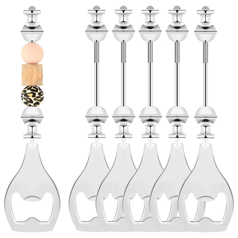 6 Pcs Beadable Beer Opener Decorative Beaded Bottle Opener For Bartenders DIY Bead Bottle Opener
6 Pcs Beadable Beer Opener Decorative Beaded Bottle Opener For Bartenders DIY Bead Bottle Opener