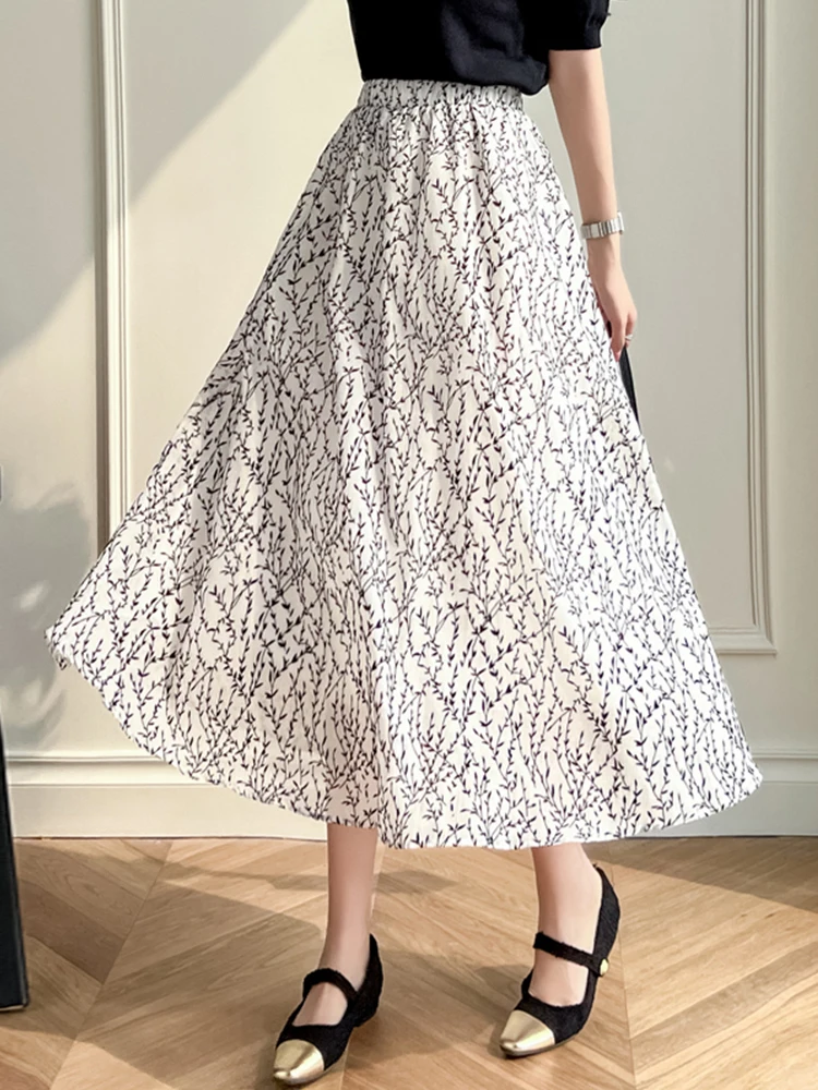 FTLZZ Summer Casual Lady Loose Midi Skirt Vintage Women Floral Print Skirt Elegant Female Empire Chiffon Skrit
FTLZZ Summer Casual Lady Loose Midi Skirt Vintage Women Floral Print Skirt Elegant Female Empire Chiffon Skrit