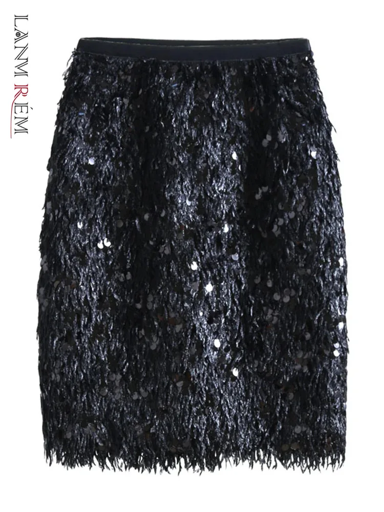LANMREM Sequins Tassel Design Fashion Women's Skirt High Waist Slim Mini Skirts Streetwear Party 2024 New Clothing 2AA4804 
LANMREM Sequins Tassel Design Fashion Women's Skirt High Waist Slim Mini Skirts Streetwear Party 2024 New Clothing 2AA4804