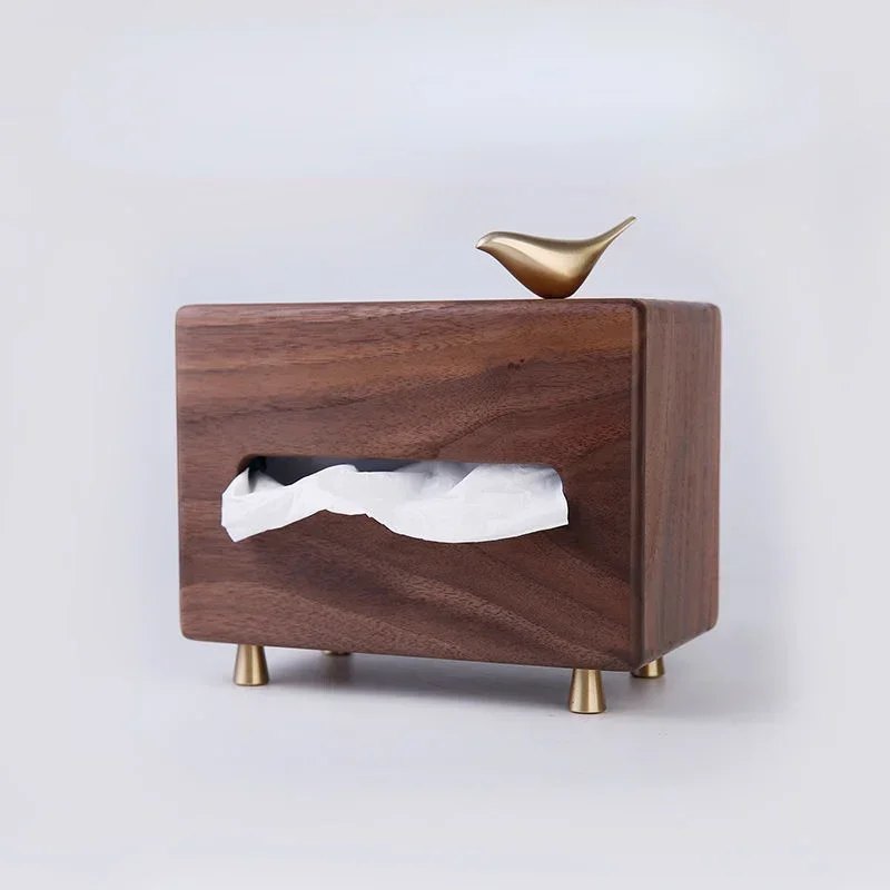 Walnut decorative tissue box living room solid wood minimalist dining napkin light luxury household pumping box
Walnut decorative tissue box living room solid wood minimalist dining napkin light luxury household pumping box