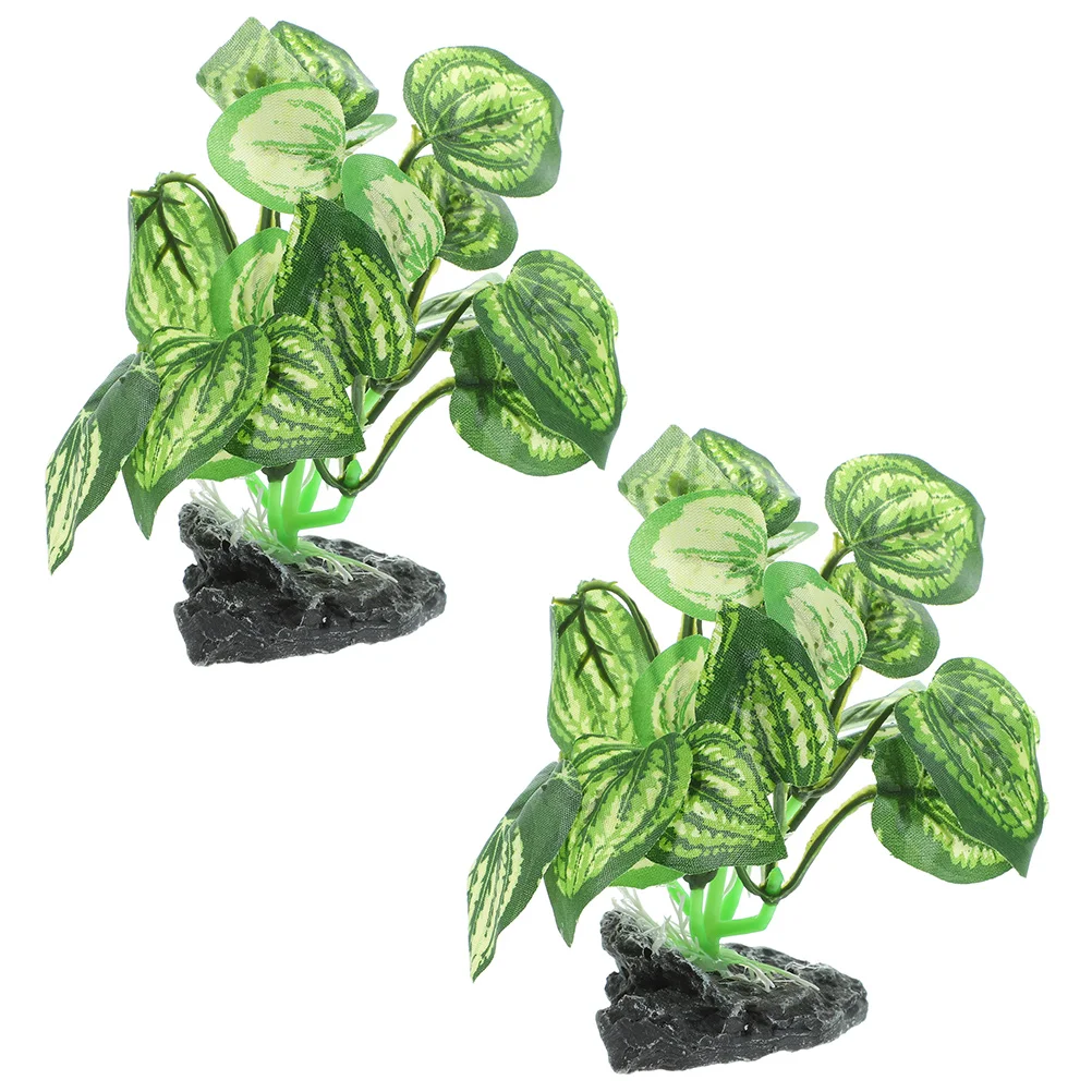2 Pcs Artificial Plant Decoration Fish Tank Decorations Betta Reptile Supplies Hydroponic Fake Decorate Aquarium
2 Pcs Artificial Plant Decoration Fish Tank Decorations Betta Reptile Supplies Hydroponic Fake Decorate Aquarium