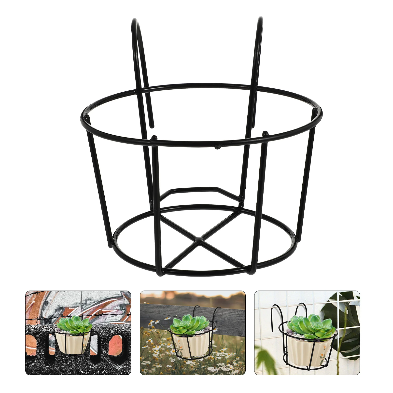 Bonsai Hanging Basket Flowerpot Holder Iron Art Handrail Stand Flowerpot Bracket With Hooks For Home Office Balcony
Bonsai Hanging Basket Flowerpot Holder Iron Art Handrail Stand Flowerpot Bracket With Hooks For Home Office Balcony