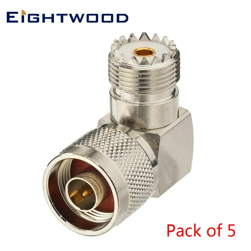 Eightwood N to UHF Car Radio Antenna RF Coaxial Adapter N Plug Male to UHF Jack Female Connector Right Angle SO-239 SO239 5PCS
Eightwood N to UHF Car Radio Antenna RF Coaxial Adapter N Plug Male to UHF Jack Female Connector Right Angle SO-239 SO239 5PCS