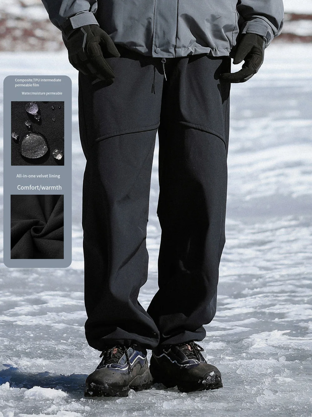 Japanese outdoor waterproof loose functional trousers straight elastic fleece jacket trousers
Japanese outdoor waterproof loose functional trousers straight elastic fleece jacket trousers