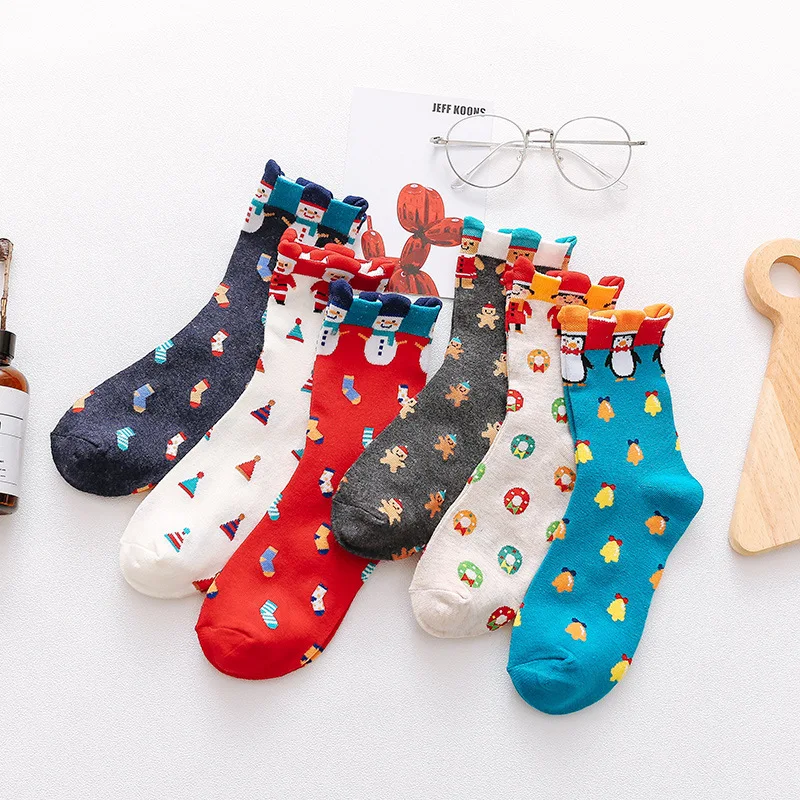 INS Style Colorful Cartoon Santa Claus Gingerbread Man Pattern Cotton Socks for Women Christmas Present Gifts for Friends
INS Style Colorful Cartoon Santa Claus Gingerbread Man Pattern Cotton Socks for Women Christmas Present Gifts for Friends