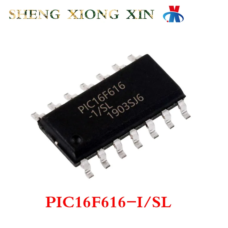 

5шт/лот 100% новый PIC16F616-I/SL SOP-14 8-битный микроконтроллер -MCU PIC16F616 интегральная схема