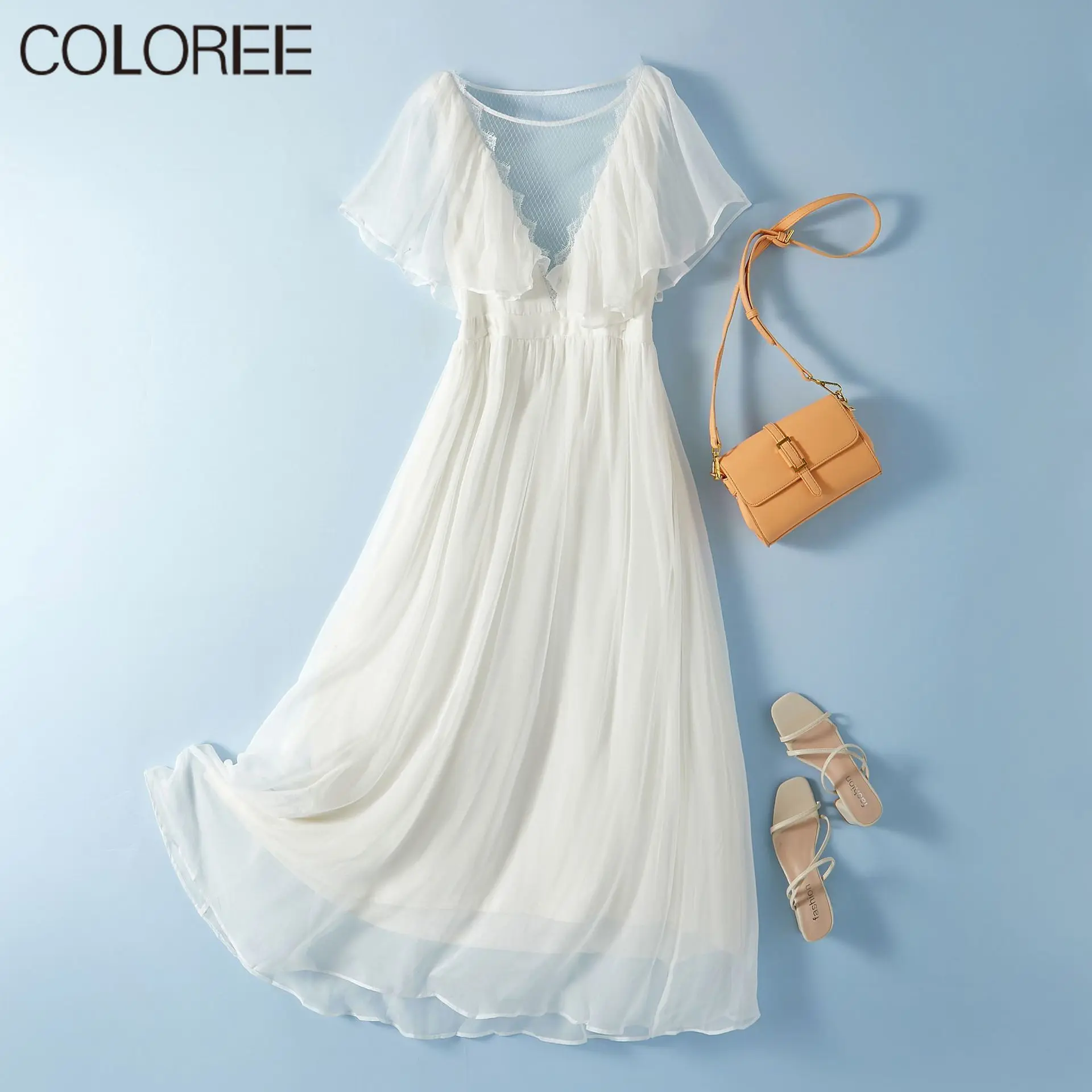 Summer Luxury Silk Women Dress 2023 Elegant Ruffles White Pleated Long Beach Dresses Vacation Boho Clothes
Summer Luxury Silk Women Dress 2023 Elegant Ruffles White Pleated Long Beach Dresses Vacation Boho Clothes