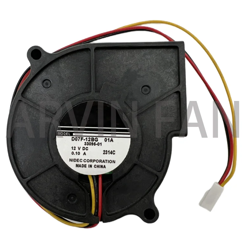 

Brand New Original COOLING REVOLUTION D07F-12BG 7530 75mm Fan 7.5cm 12V 0.10A Silent Centrifugal Turbine Blower Fan