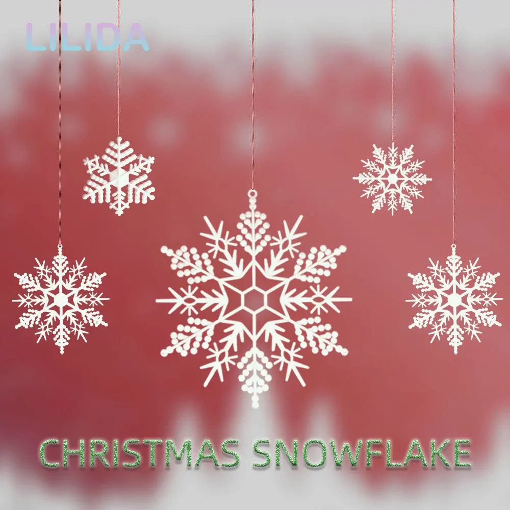 High Quality White Fake Snowflakes Christmas Party New Year Xmas Tree Pendants Ornaments Window Decoration Decor Navidad Natal
High Quality White Fake Snowflakes Christmas Party New Year Xmas Tree Pendants Ornaments Window Decoration Decor Navidad Natal