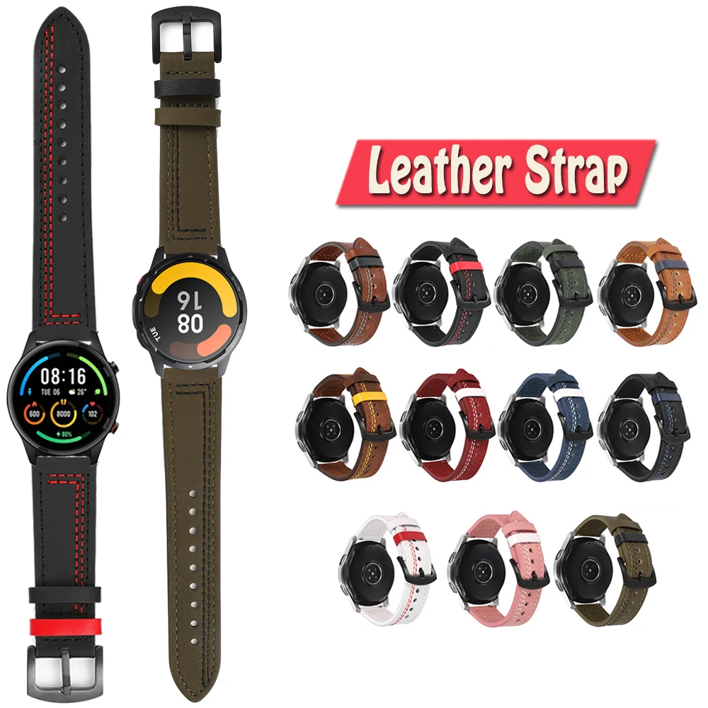 22mm Leather Watchband Bracelet for Xiaomi Mi Watch Color Sports Edition/ S1 Pro Strap Watch Band for Mi Watch Color 2 Wristband
22mm Leather Watchband Bracelet for Xiaomi Mi Watch Color Sports Edition/ S1 Pro Strap Watch Band for Mi Watch Color 2 Wristband
