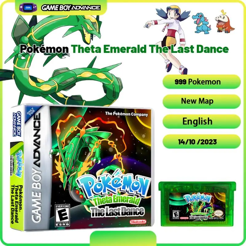 Игровая консоль GBA, картридж для видеоигр, серии Pokemon, изумрудная, с футляром, подарок на английском языке
Игровая консоль GBA, картридж для видеоигр, серии Pokemon, изумрудная, с футляром, подарок на английском языке