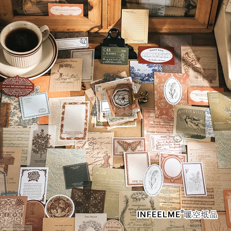 80 Pcs/pack Vintage INS Stickers and Decorative Paper Set Diy Scrapbooking Diary Album Stationery Junk Journal Supplies
80 Pcs/pack Vintage INS Stickers and Decorative Paper Set Diy Scrapbooking Diary Album Stationery Junk Journal Supplies