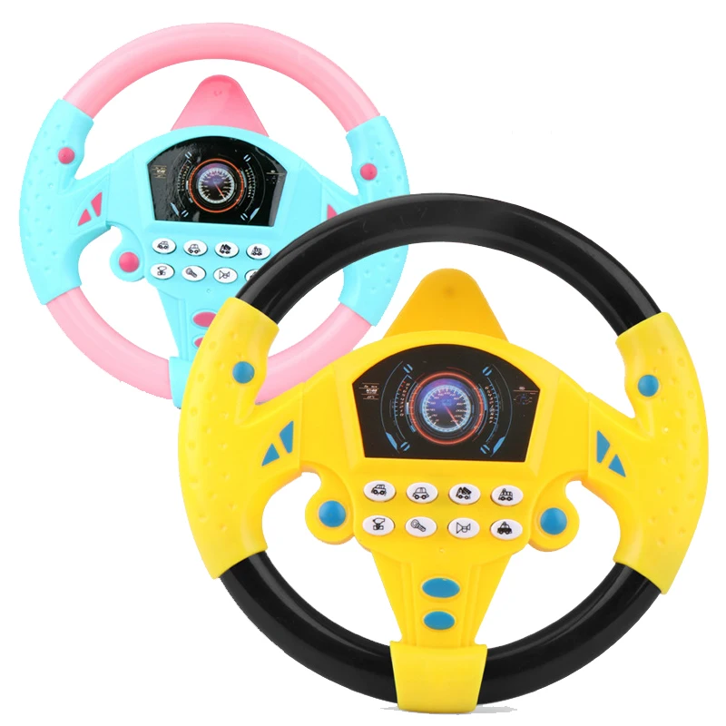 Eletric Simulation Steering Wheel Toy with Multiple Sound Kids Early Educational Stroller Steering Wheel Driving Car Vocal Toys
Eletric Simulation Steering Wheel Toy with Multiple Sound Kids Early Educational Stroller Steering Wheel Driving Car Vocal Toys