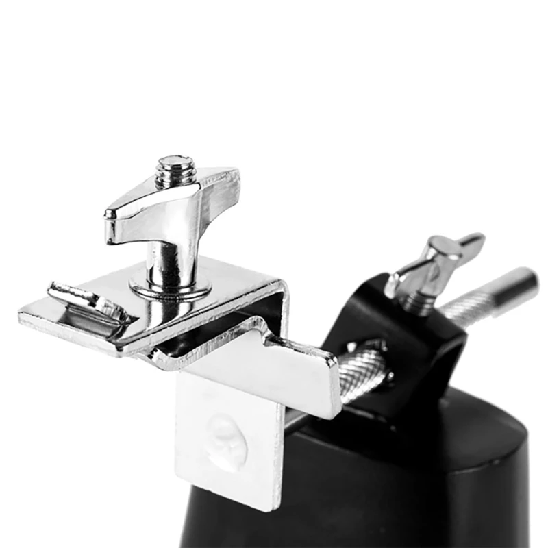 Металлический держатель зажима колокольчика, регулируемый стандартный зажим для крепления колокольчика барабана 
Металлический держатель зажима колокольчика, регулируемый стандартный зажим для крепления колокольчика барабана