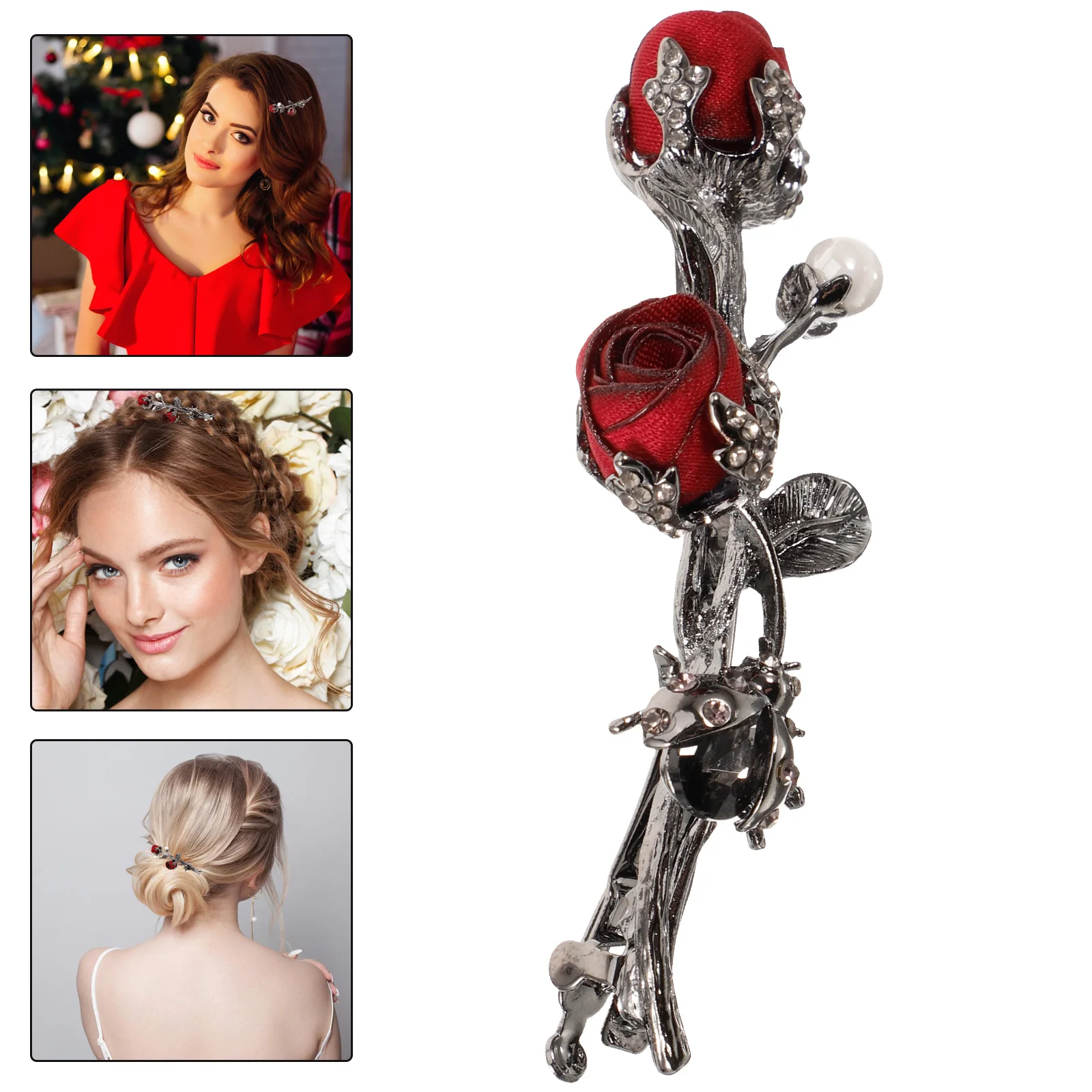 Hairpin Party Clips Barrettes Rose Women For Girl Spring Flower Simulation Hairpins
Hairpin Party Clips Barrettes Rose Women For Girl Spring Flower Simulation Hairpins