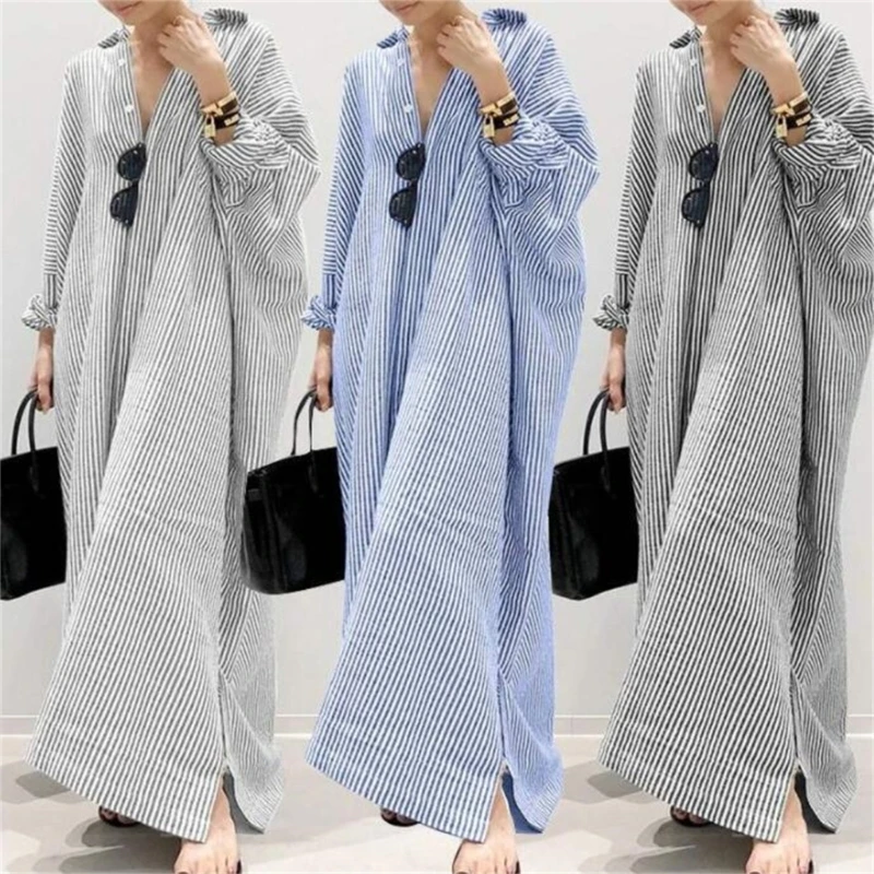 Womens Spring Summer Cardigans Long Sleeve Side Split Button Down Maxi Dresses P8DB
Womens Spring Summer Cardigans Long Sleeve Side Split Button Down Maxi Dresses P8DB