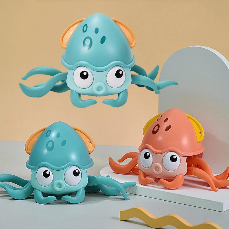 Auto-Sensing Baby Crawling Octopus Toy with LED Light Music Toddler Interactive Learning with Sensor Obstacle Avoidance Function
Auto-Sensing Baby Crawling Octopus Toy with LED Light Music Toddler Interactive Learning with Sensor Obstacle Avoidance Function