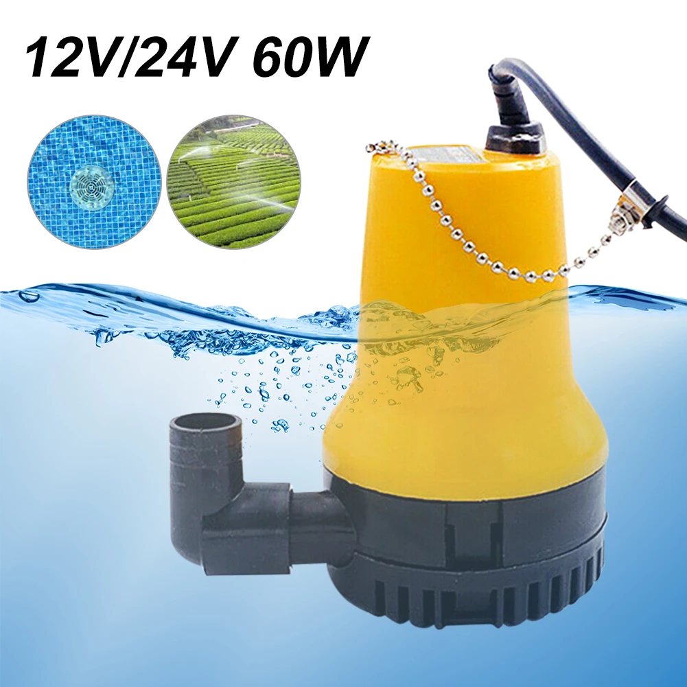 DC 24V 60W Bilge Pump Mini Submersible Electric Pump 1110gph Cabin Drainage Pump Household Pumping For Pond Pools Boats Caravan
DC 24V 60W Bilge Pump Mini Submersible Electric Pump 1110gph Cabin Drainage Pump Household Pumping For Pond Pools Boats Caravan