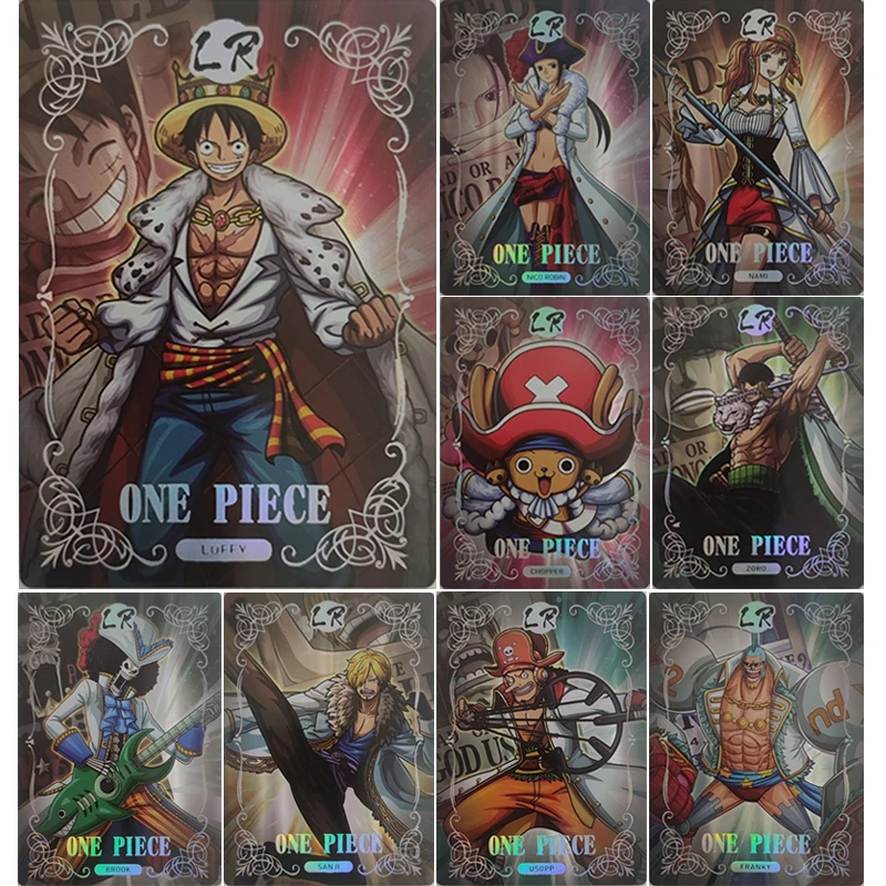 

Anime ONE PIECE LR series Nico Robin Monkey D. Luffy Tony Tony Chopper Nami collection card Entertainment toys Board game card