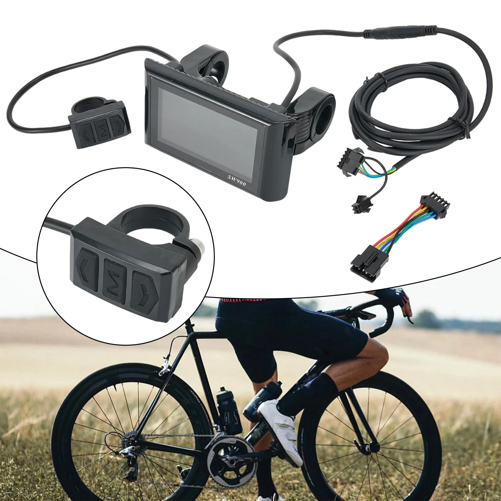 Electric Bicycle SW900 LCD Colorful Display 24-60V Speed Control Panel Replacement Electric Bicycle Scooter Accessories
Electric Bicycle SW900 LCD Colorful Display 24-60V Speed Control Panel Replacement Electric Bicycle Scooter Accessories