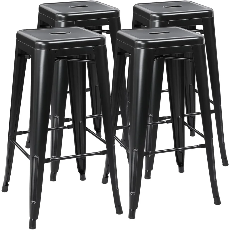 Yaheetech 30 Inches Metal Bar Stools High Backless Height Patio Furniture Indoor/Outdoor Stackable Kitchen Sto
Yaheetech 30 Inches Metal Bar Stools High Backless Height Patio Furniture Indoor/Outdoor Stackable Kitchen Sto