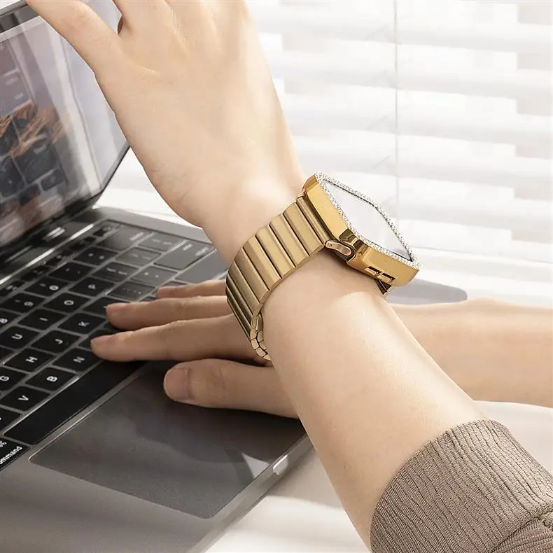 Stainless Steel Magnetic straps For Apple Watch Band 44mm 46mm 49mm 40mm 45mm 41mm 42mm Bracelet iwatch Series 10 9 8 SE ultra 2 Stainless Steel Magnetic straps For Apple Watch Band 44mm 46mm 49mm 40mm 45mm 41mm 42mm Bracelet iwatch Series 10 9 8 SE ultra 2