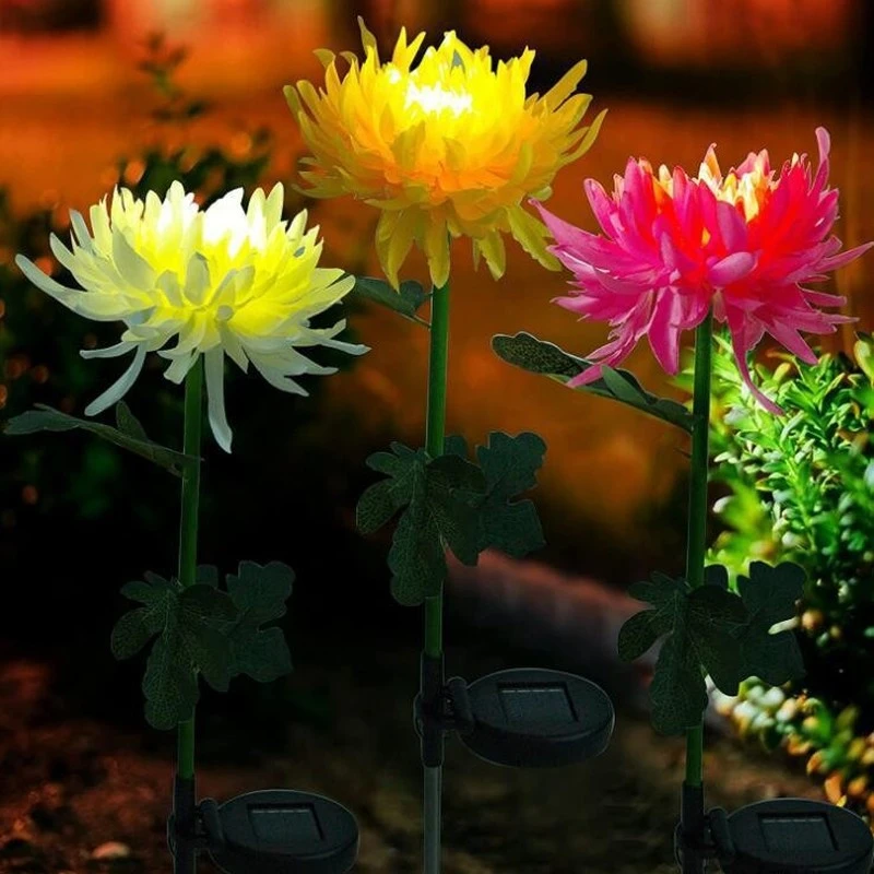 Solar Led Light Outdoor Waterproof Chrysanthemum Garden Solar Lighting Lawn Stakes Lamps Yard Art for Home Courtyard Decoration
Solar Led Light Outdoor Waterproof Chrysanthemum Garden Solar Lighting Lawn Stakes Lamps Yard Art for Home Courtyard Decoration