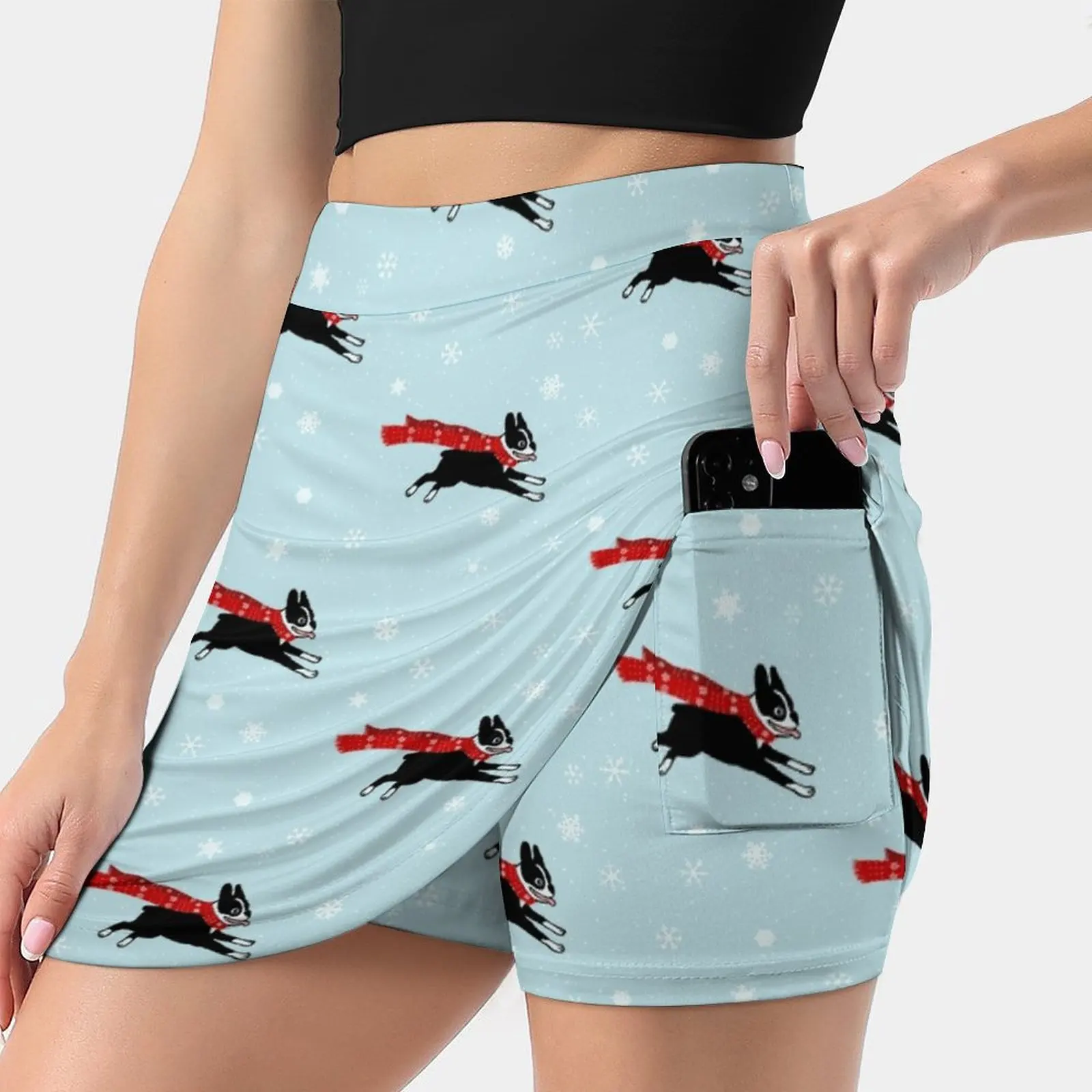Holiday Boston Terrier Wearing Winter Scarf Women's skirt Aesthetic skirts New Fashion Short Skirts Boston Terrier Bostons
Holiday Boston Terrier Wearing Winter Scarf Women's skirt Aesthetic skirts New Fashion Short Skirts Boston Terrier Bostons