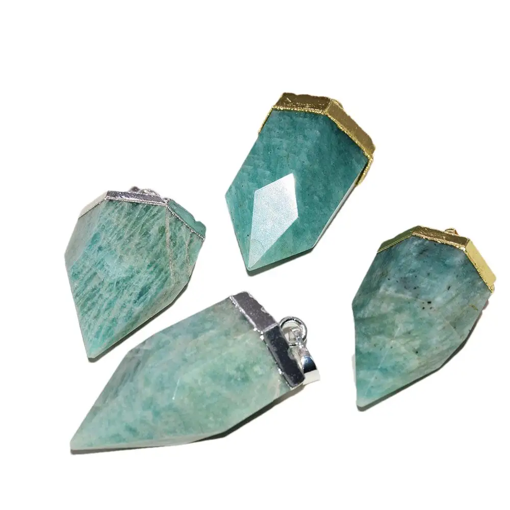 2023 Blue Stone Crystal Bullet Necklace Pendant for Women Jewelry making Natural Big Amazonite Gem Gold Plated Cap Stripe 5pc
2023 Blue Stone Crystal Bullet Necklace Pendant for Women Jewelry making Natural Big Amazonite Gem Gold Plated Cap Stripe 5pc