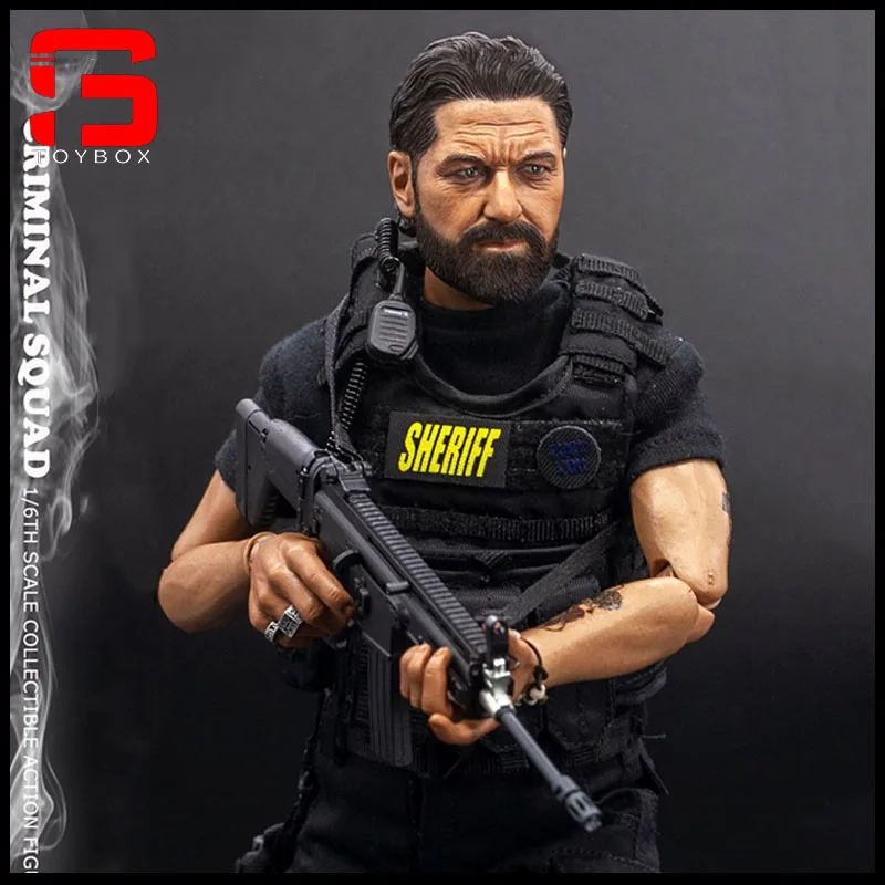 

BBK BBK010 1/6 Scale Detective Nick Gerard Butler Figure Model 12-inch Male Soldier Action Doll Full Set Collectible Toy