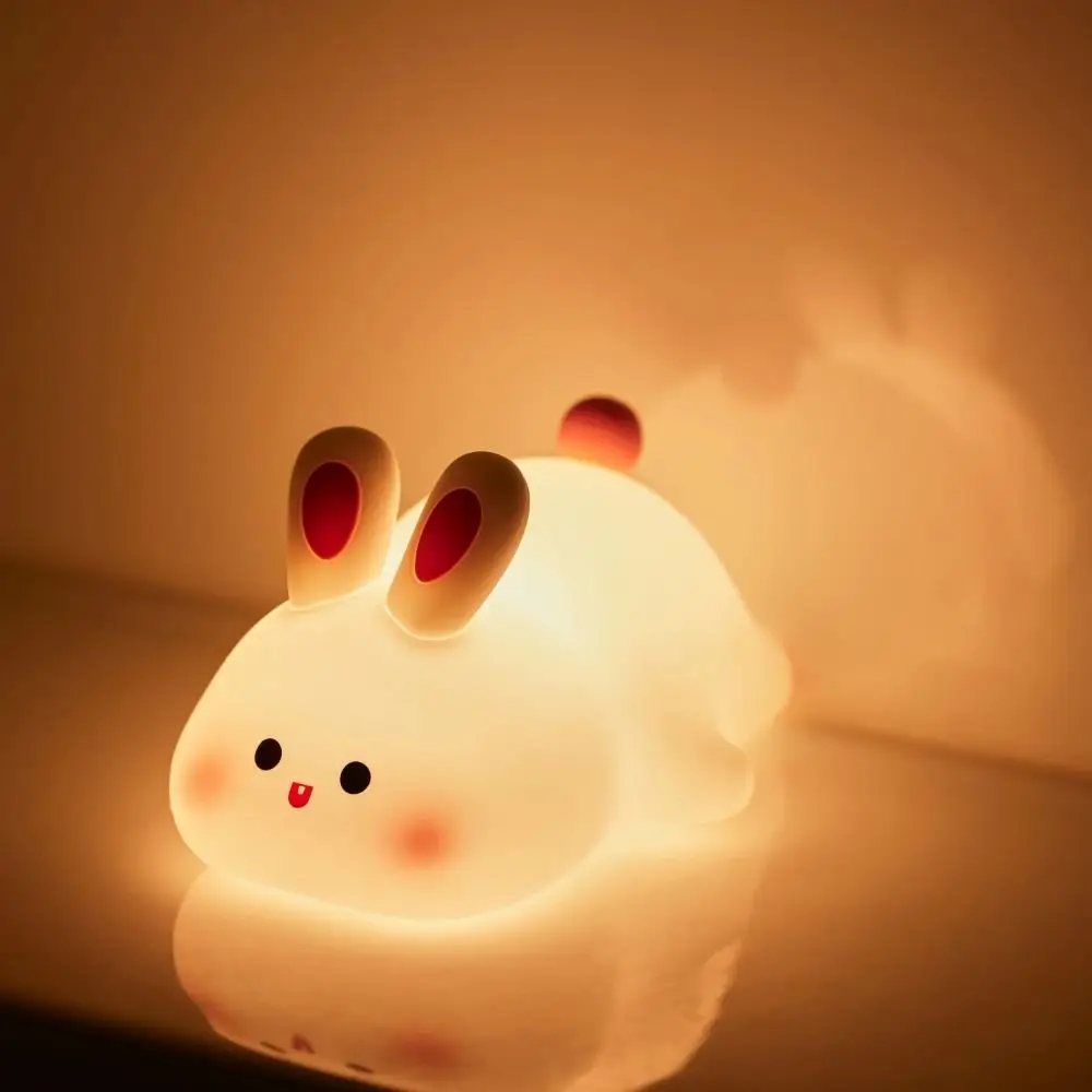 Kawaii Bunny Night Light Touch Sensor Silicone Kids LED Night Lamp USB Rechargeable Adjustable Brightness Rabbit Nightlight
Kawaii Bunny Night Light Touch Sensor Silicone Kids LED Night Lamp USB Rechargeable Adjustable Brightness Rabbit Nightlight