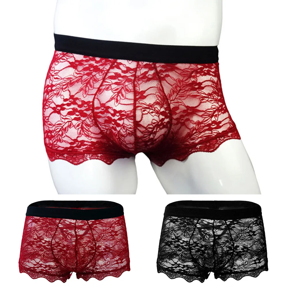 Mens Lace Back Tie Sheer Boxer Shorts Mesh See Through Underwear U Convex Pouch Underpants Thin Breathable Panties Erotic Linger
Mens Lace Back Tie Sheer Boxer Shorts Mesh See Through Underwear U Convex Pouch Underpants Thin Breathable Panties Erotic Linger